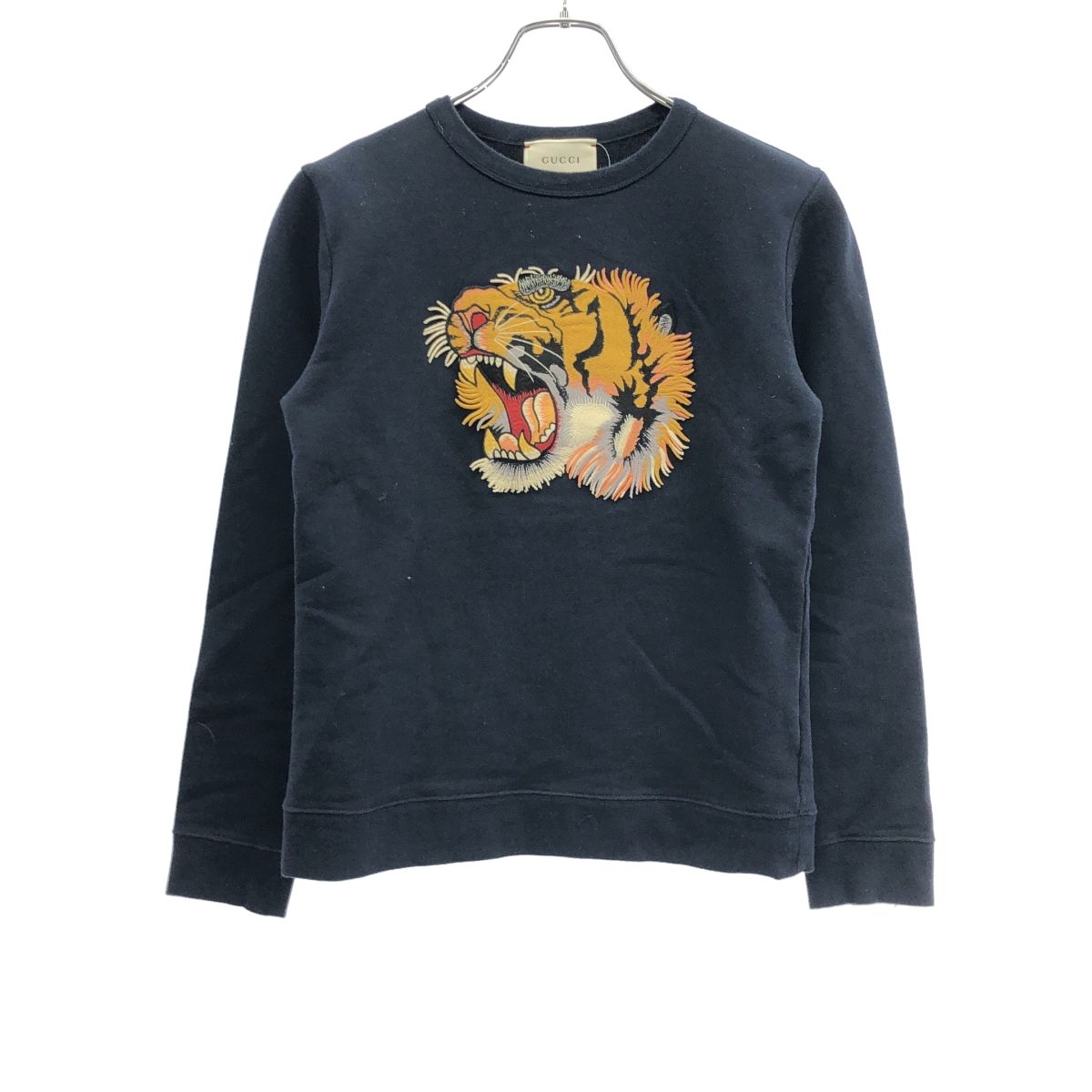 GUCCI グッチ キッズライン タイガーワッペンスウェットトレーナー 