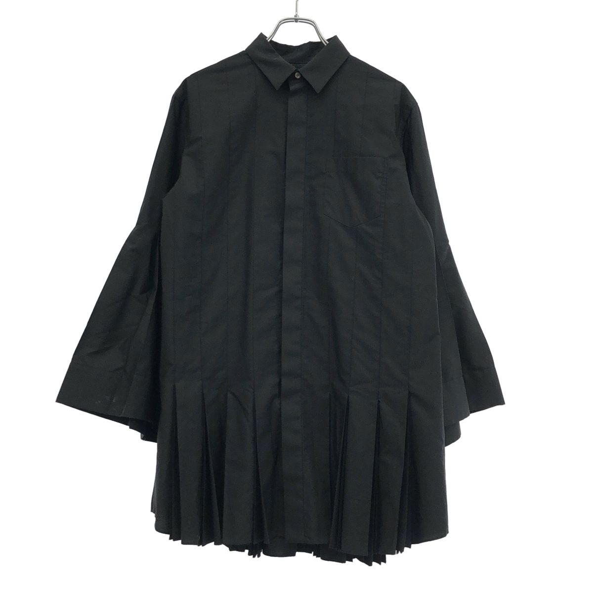 sacai サカイ 23SS Cotton Poplin Shirt コットンポプリンプリーツ 
