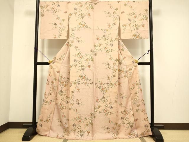 平和屋着物□上質な小紋 舞蝶橘文 金彩 正絹 逸品 DABA8653du - メルカリ