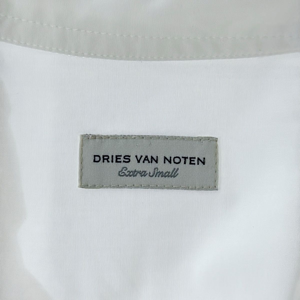 DRIES VAN NOTEN ドリスヴァンノッテン シャツワンピース ホワイト XS