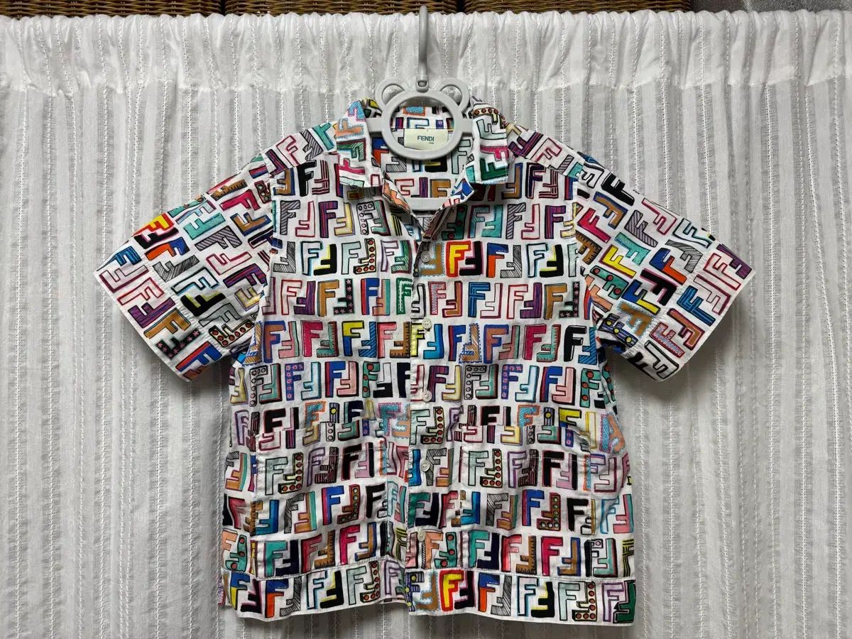 FENDI フェンディ キッズ FF ロゴ プリント 半袖 Tシャツ