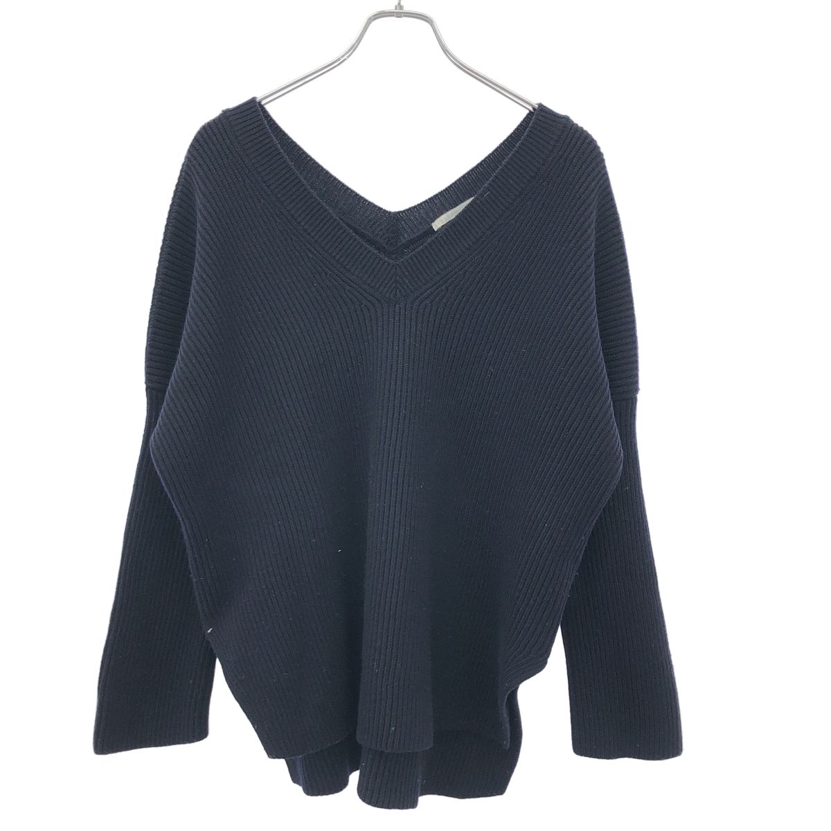 ステラマッカートニー　ウール　アルパカ　ニット　セーター　ネイビー　38 STELLA McCARTNEY ステラ マッカートニー Vネックニットセーター