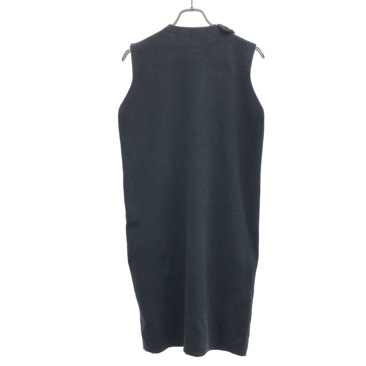 HYKE ノースリーブワンピース クルーネック ネイビー サイズ1 HYKE ハイク 16SS ノースリーブニットワンピース 161-11070 ネイビー