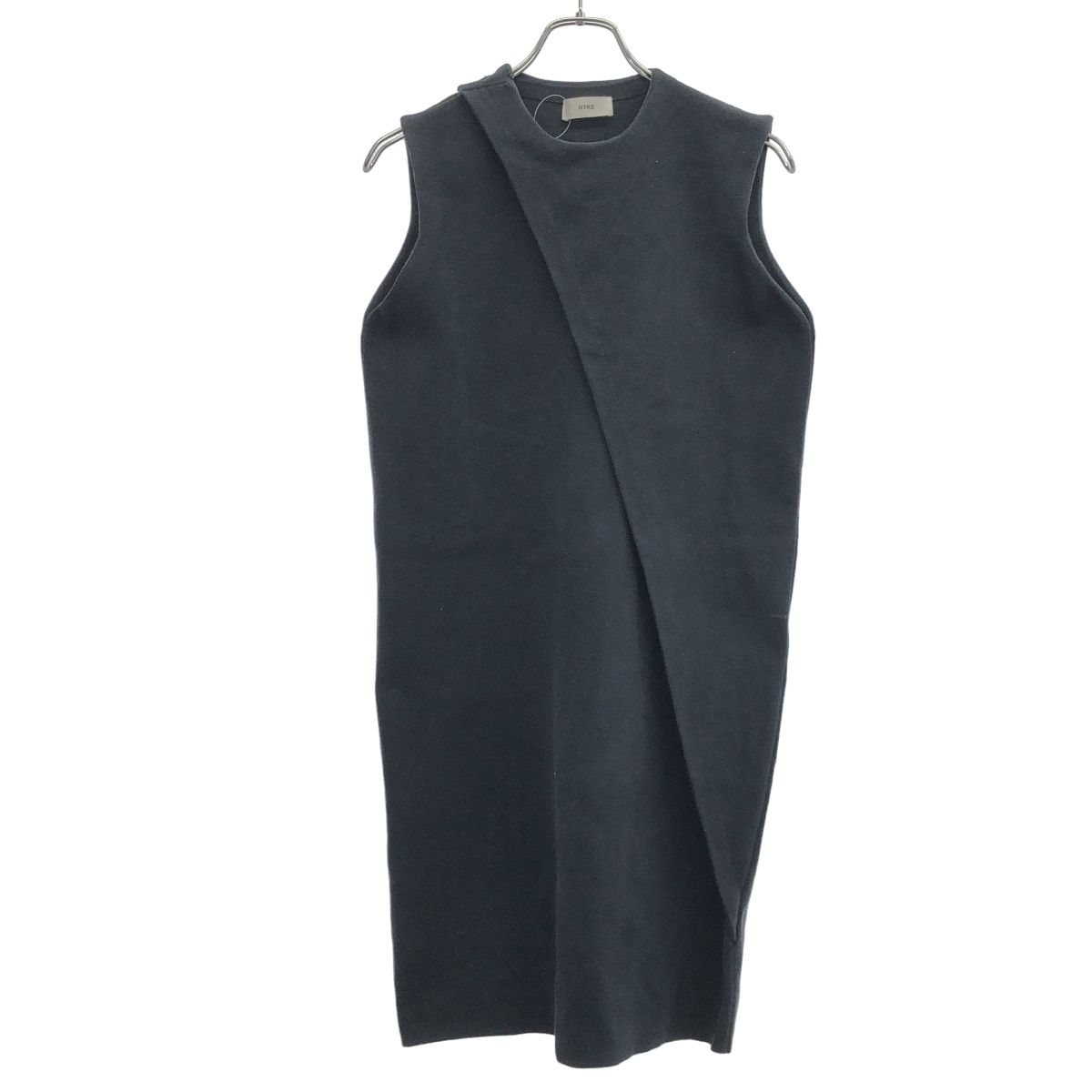 HYKE ハイク 16SS ノースリーブニットワンピース 161-11070 ネイビー 