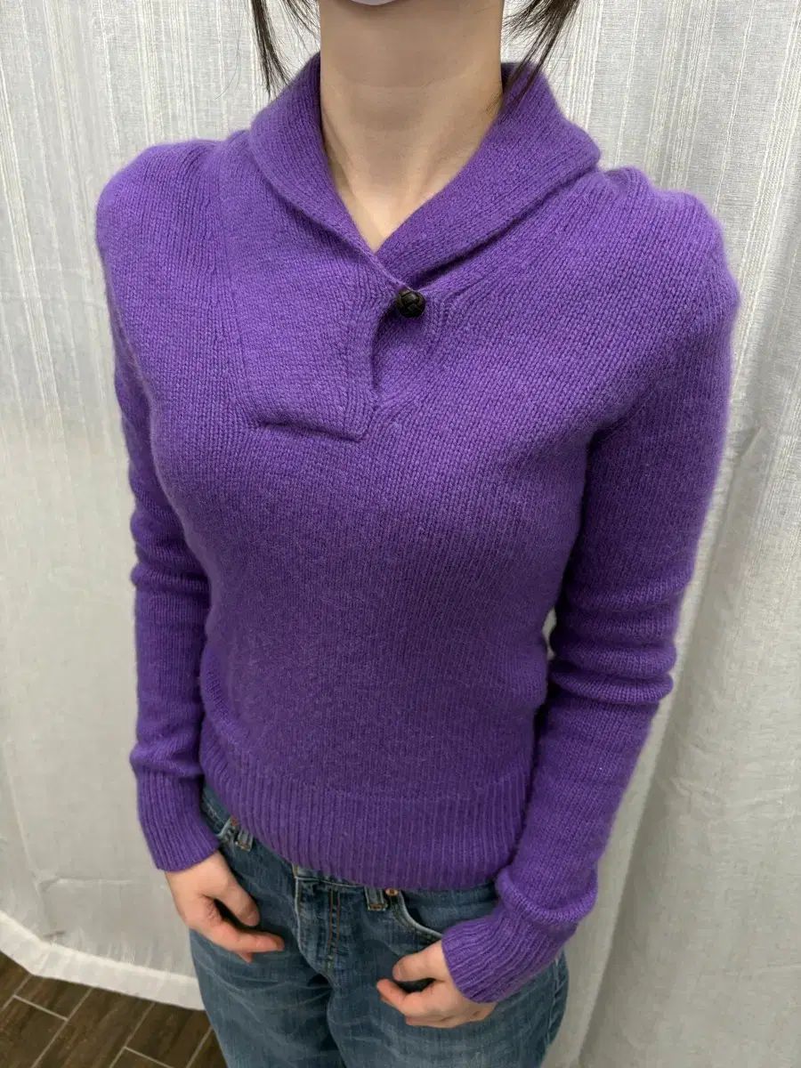 ポロラルフローレン ショールカラー カシミア ウール ニット