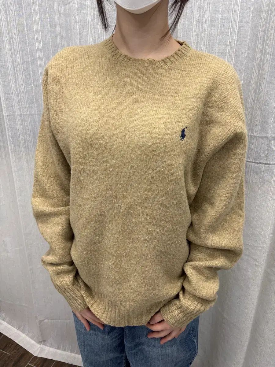 00s ポロラルフローレン アイボリー ウールニット