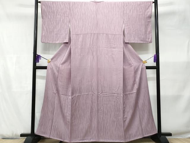 平和屋着物●上質な色無地　紋ふぶき　古代紫色　反端付き　正絹　逸品　未使用　CAAZ3397yc 平和屋着物□上質な色無地 霞地紋 薄色 阪急百貨店扱い 正絹 逸品