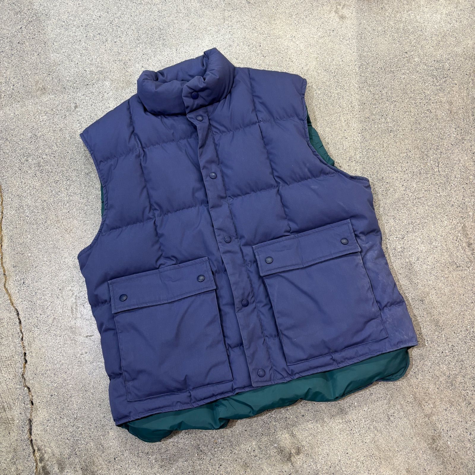 EDDIE BAUER 〜80 s Blizzard Master Down Vest Good Color