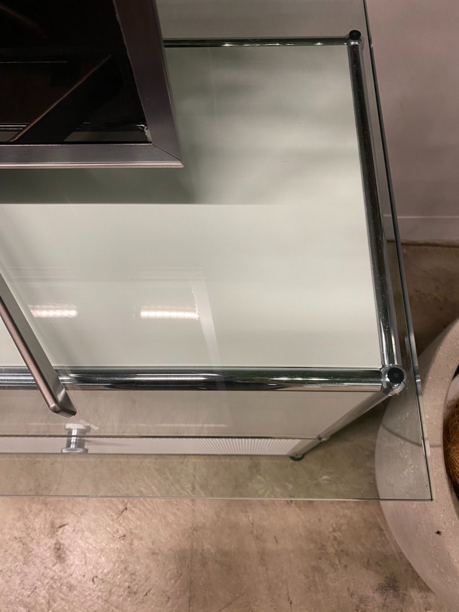 【USMハラー用／hhstyle購入】【正規品】【ガラス天板】【郵送相談可】大型テレビ台 天板のみ 幅約227.5cm オーダー品 3ユニット対応 USMハラー専用サイズ テレビボード AVボード ディスプレイ台 オフィス家具 法人向け ショールーム什器 直接引取可 郵送相談可 hhstyle購入】【正規品】【ガラス天板】【送料込み】USMハラー用 大型