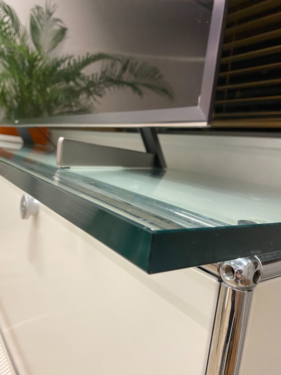 【USMハラー用／hhstyle購入】【正規品】【ガラス天板】【郵送相談可】大型テレビ台 天板のみ 幅約227.5cm オーダー品 3ユニット対応 USMハラー専用サイズ テレビボード AVボード ディスプレイ台 オフィス家具 法人向け ショールーム什器 直接引取可 郵送相談可 hhstyle購入】【正規品】【ガラス天板】【送料込み】USMハラー用 大型