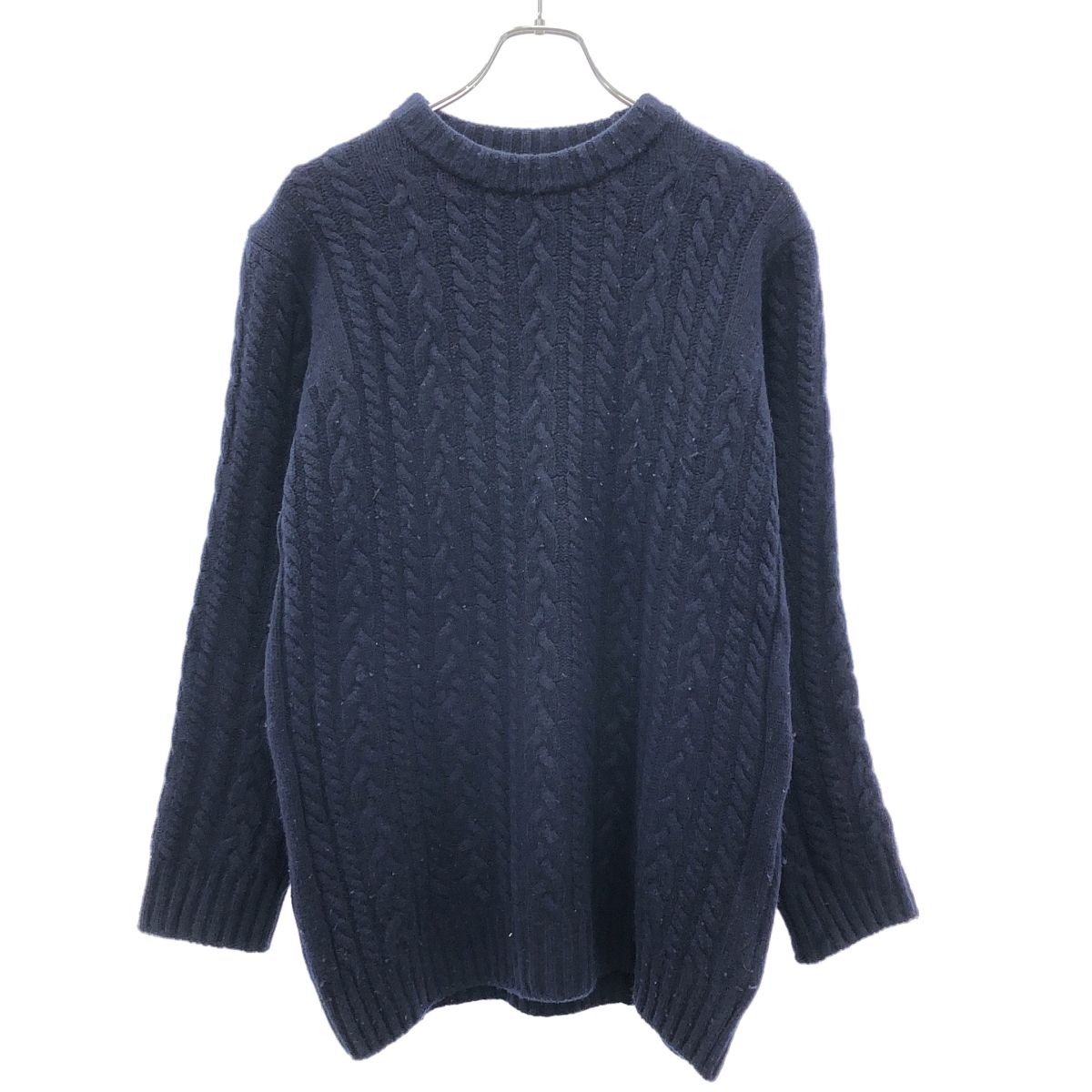 yori ヨリ ケーブルニットセーター YR 2135-007 AW ネイビー F