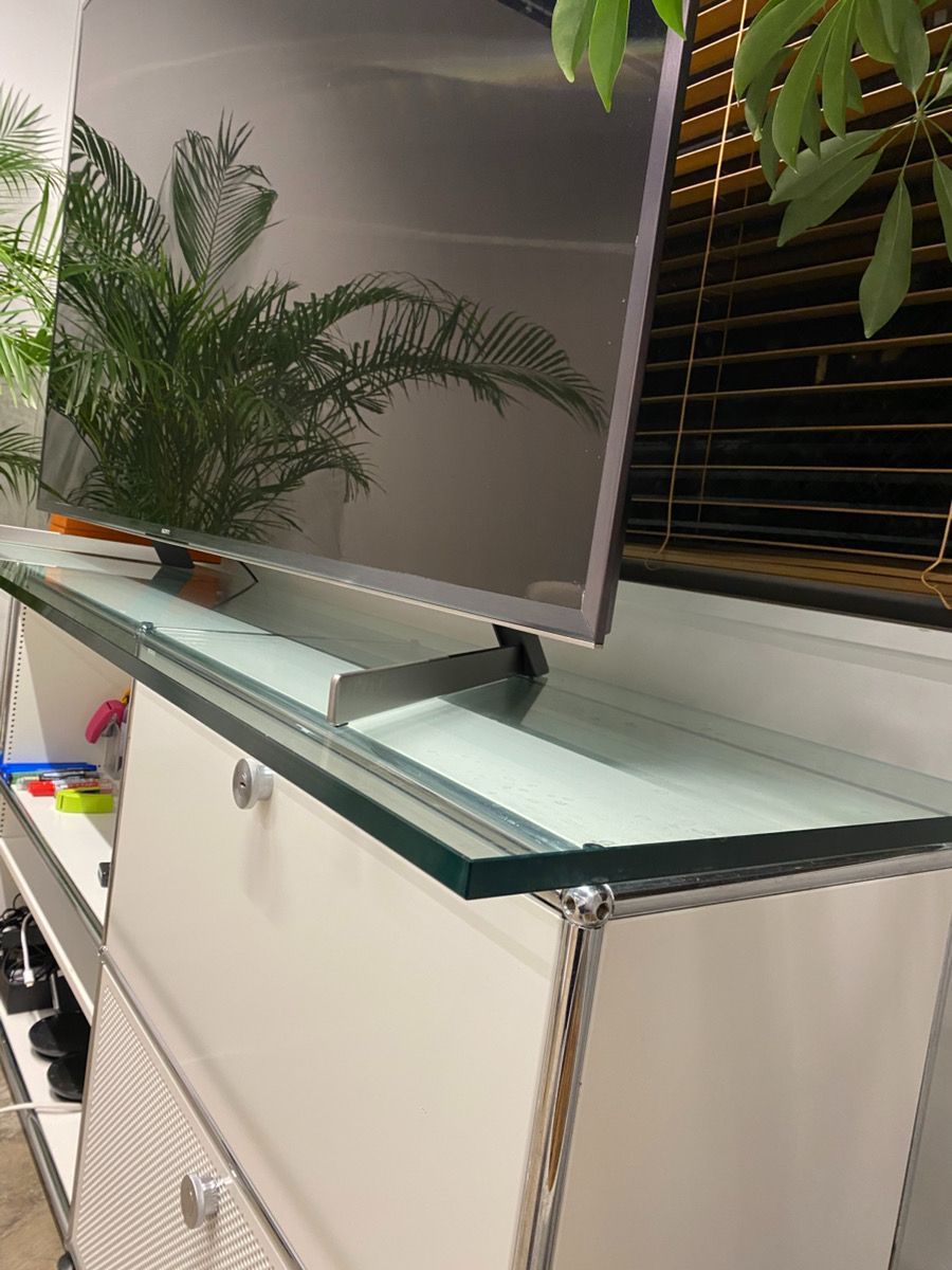 【USMハラー用／hhstyle購入】【正規品】【ガラス天板】【郵送相談可】大型テレビ台 天板のみ 幅約227.5cm オーダー品 3ユニット対応 USMハラー専用サイズ テレビボード AVボード ディスプレイ台 オフィス家具 法人向け ショールーム什器 直接引取可 郵送相談可 hhstyle購入】【正規品】【ガラス天板】【送料込み】USMハラー用 大型