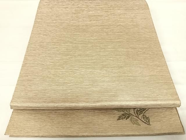 平和屋着物◎全通柄袋帯 霞文 ワンポイント 金糸 正絹 逸品 AABE3608yx