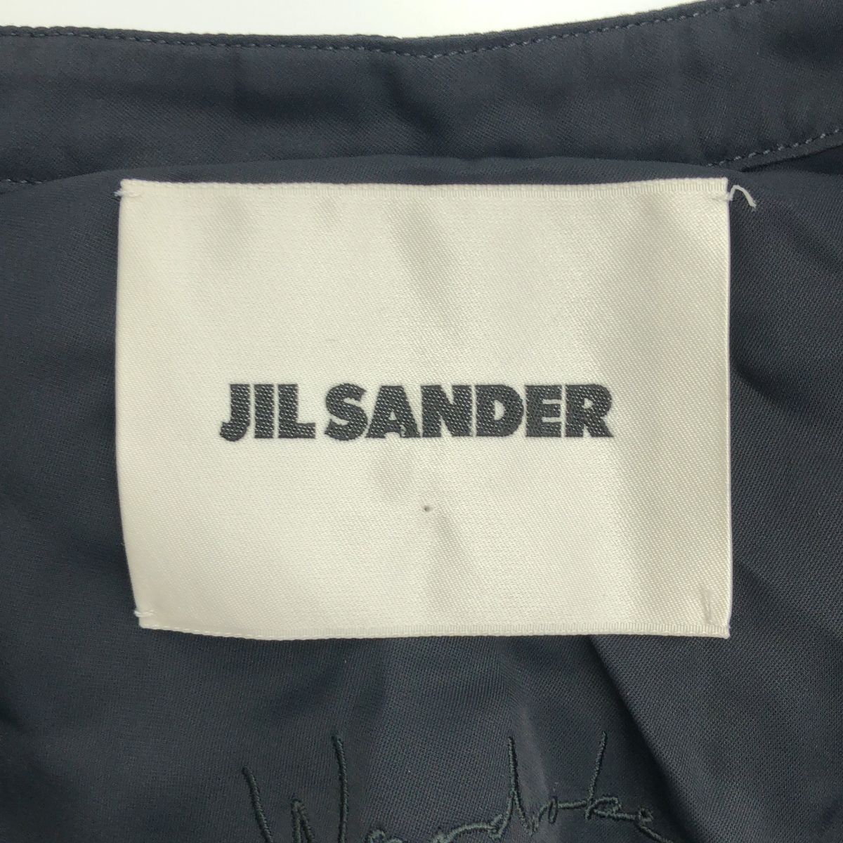 JIL SANDER ジルサンダー 22AW バンドカラープリーツシャツワンピース  