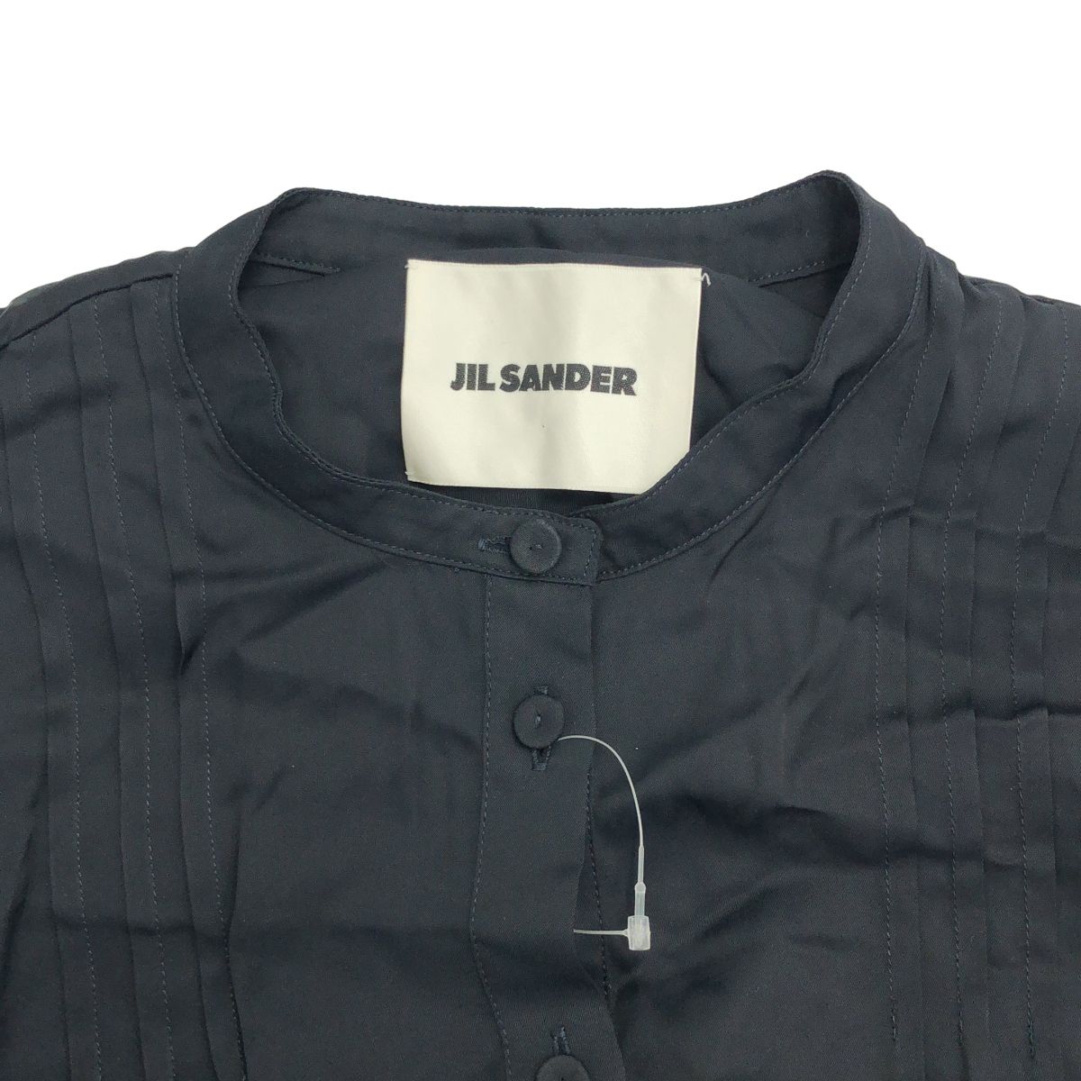 JIL SANDER ジルサンダー 22AW バンドカラープリーツシャツワンピース