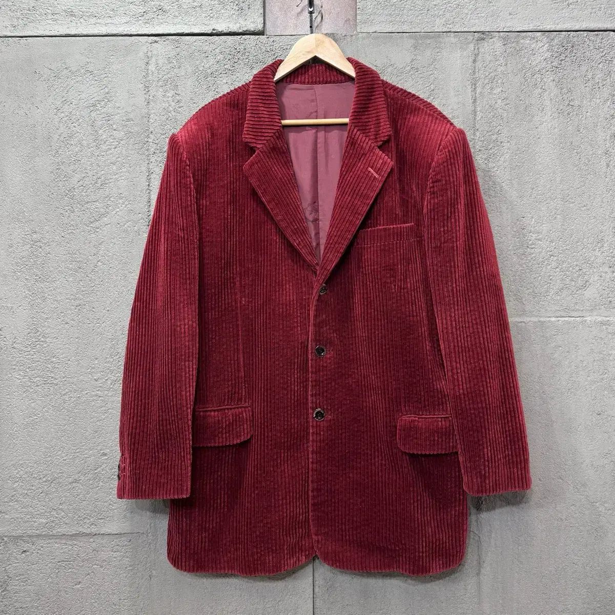 XL エリート バーガンディ コーデュロイ ブレザー ジャケット