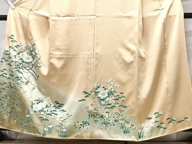 平和屋着物□訪問着 花車文 暈し染め 金彩 正絹 逸品 CABB3174xe