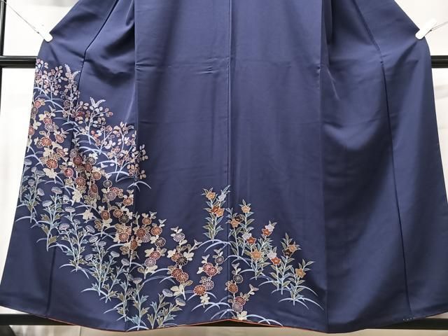 平和屋着物□訪問着 刺繍 草花文 正絹 逸品 CABB3195xe - メルカリ