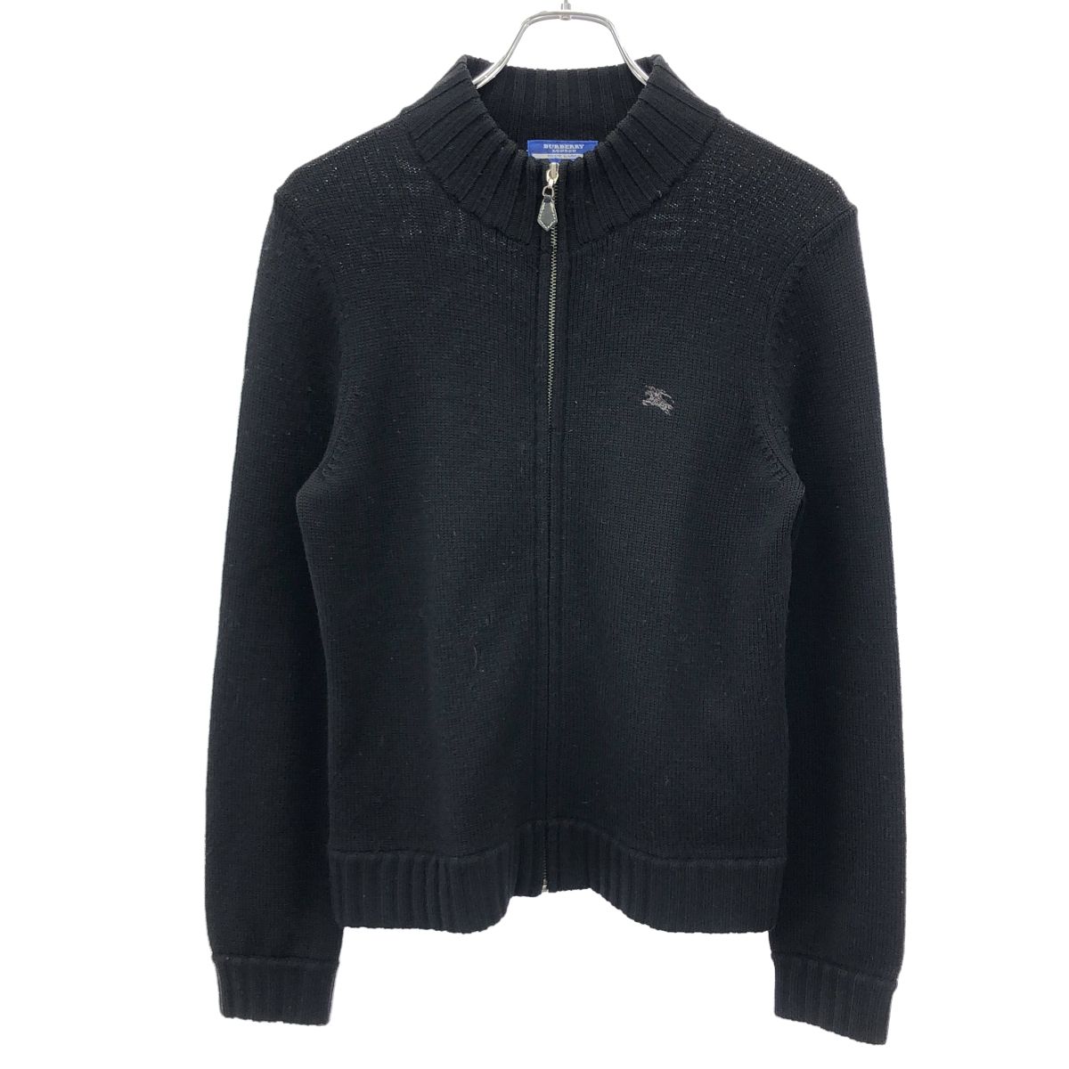 BURBERRY BLUE LABEL ブラックカーディガン 38 BURBERRY BLUE LABEL 