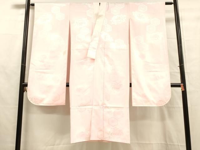 平和屋着物□振袖用長襦袢 無双仕立て 亀甲華地紋 暈し染め 洗える着物