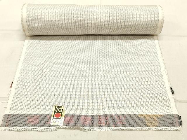 平和屋着物○男性 本場大島紬 反物 着尺 アンサンブル 白大島 100亀甲