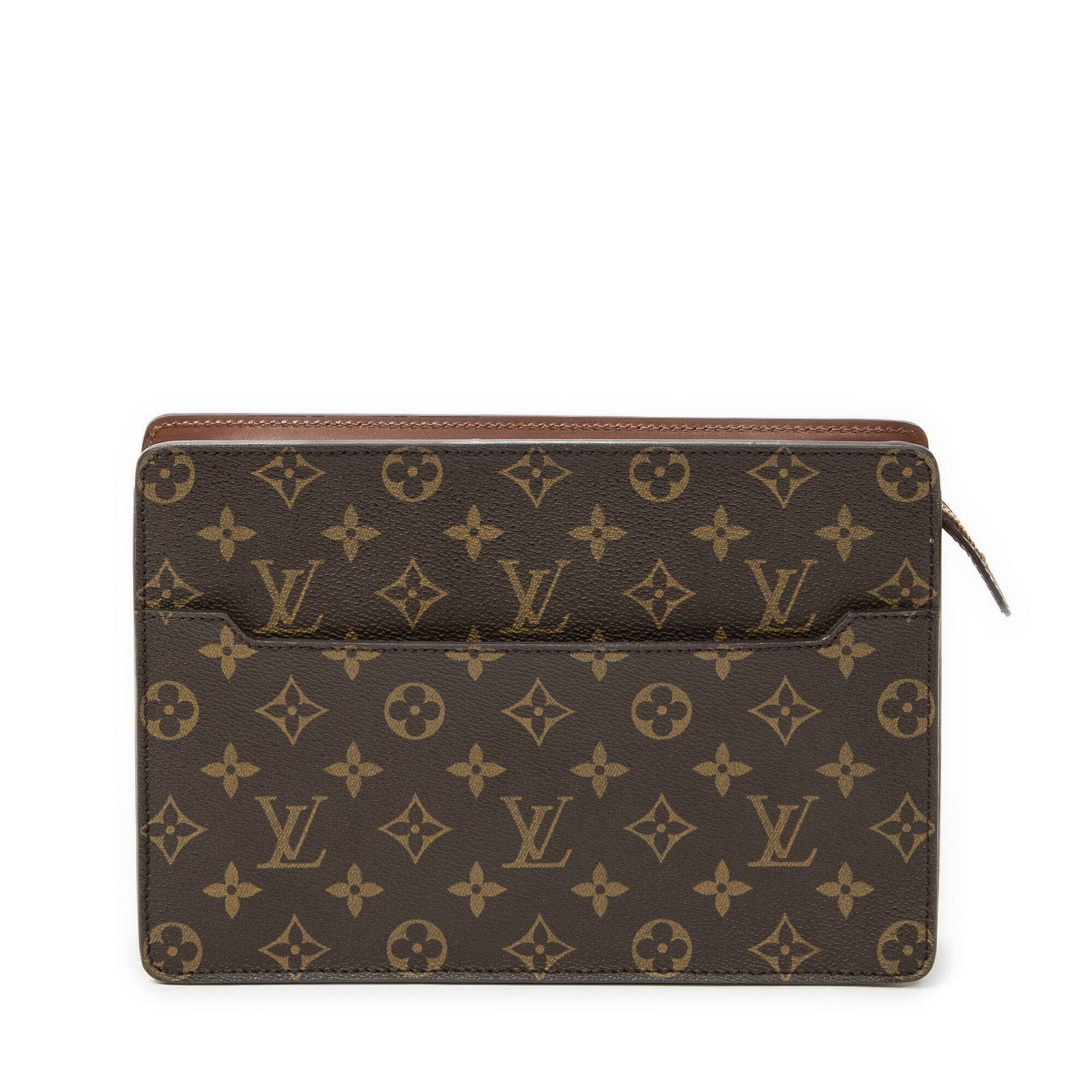 LOUIS VUITTON ルイヴィトンポシェットオム茶色モノグラムキャンバスA