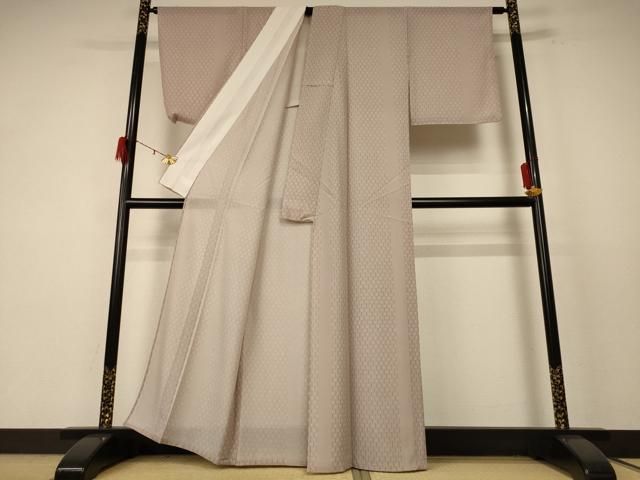 平和屋着物＊夏物　小紋　絽　変わり縞　正絹　逸品　AABF1635jd 平和屋着物＊夏物 小紋 絽 変わり縞 正絹 逸品 AABF1635jd 【公式通販】