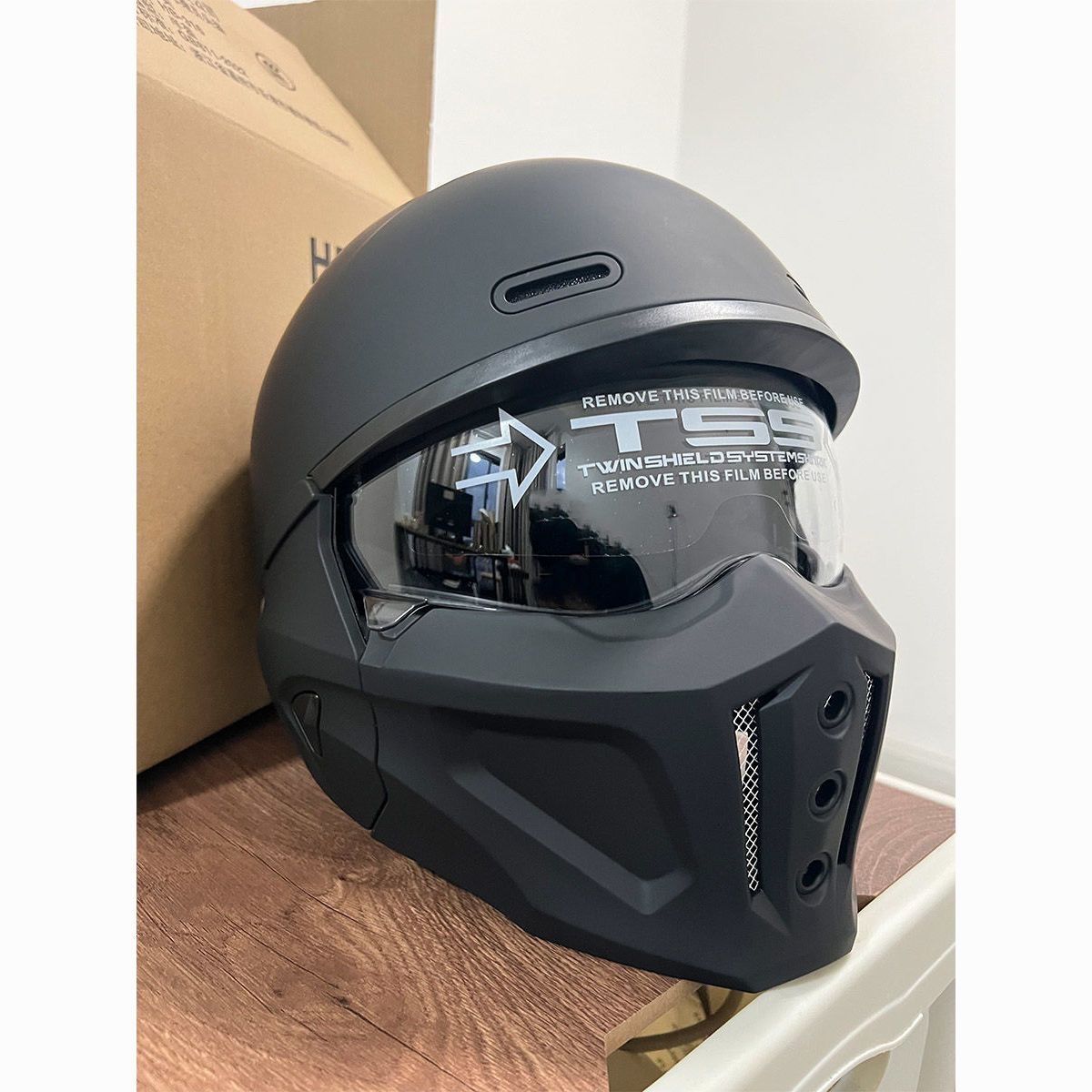 VGVレトロデザイン コンビネーションヘルメット バイク ツーリング用 M