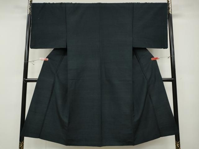 平和屋着物●男性 紬 色無地 蝋色 正絹 ut