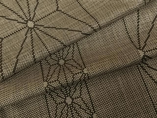 平和屋着物●本場大島紬 一元絣 麻の葉間道 正絹 fy