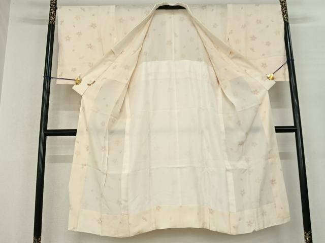 平和屋着物●長襦袢 無双仕立て 舞桜文 ますいわ屋扱い 正絹 fy