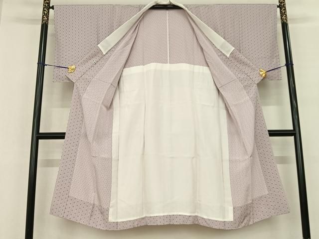 平和屋着物○長襦袢 無双仕立て 麻の葉文様 正絹 逸品 AABF0512fy