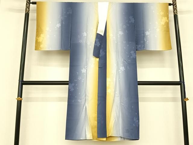 平和屋着物●長襦袢 袷 舞桜地紋 正絹 ♥ fy