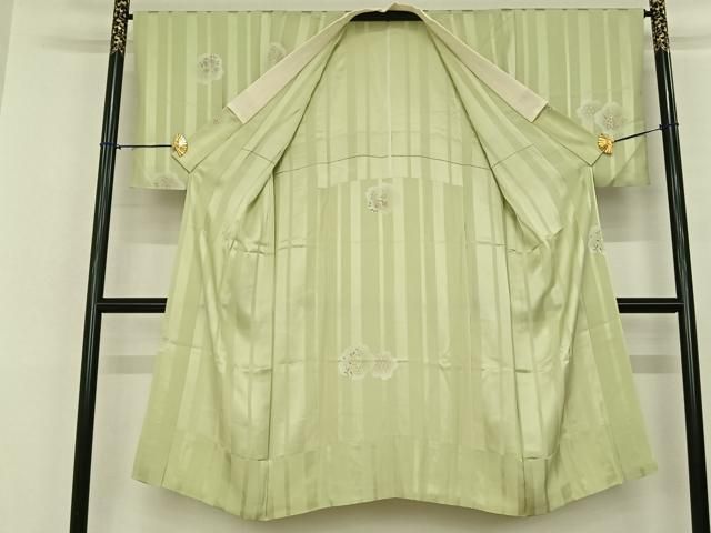 平和屋着物○長襦袢 無双仕立て 清粋染 舞花文 正絹 逸品 AABF0524fy