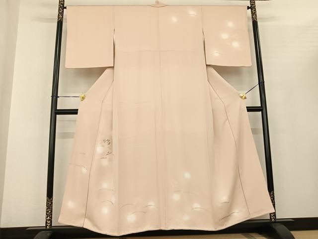 平和屋着物○訪問着 刺繍 舞花芝文 蛍暈し 金糸 金銀彩 正絹 逸品