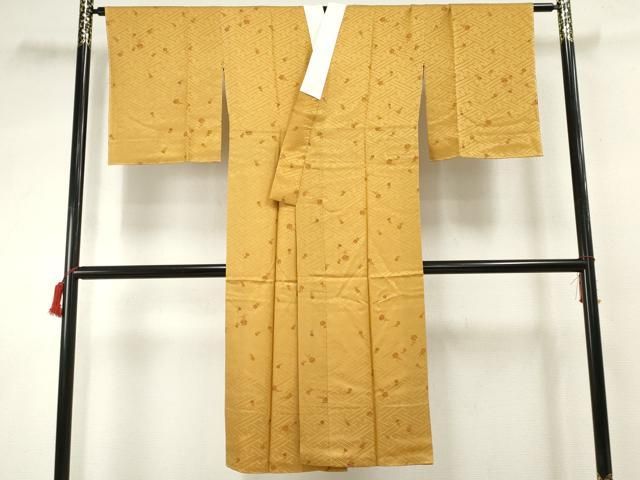 平和屋着物●長襦袢 袷 花鈴文 正絹 ♥ cs