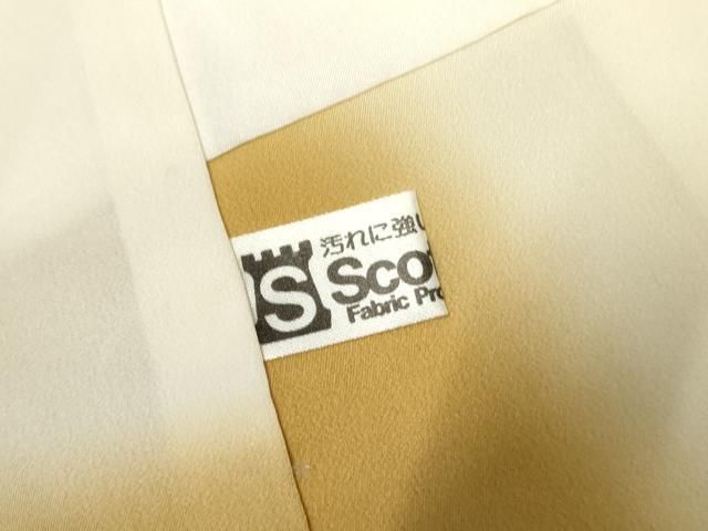 平和屋着物○上質な小紋 総刺繍 吉祥草花文 金糸 正絹 逸品 AABF2987cs