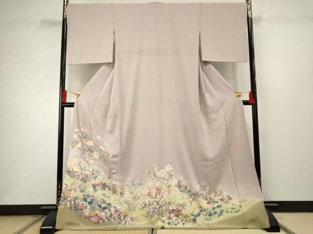 平和屋着物○本加賀友禅作家 北田弓子 色留袖 花鳥文 暈し染め 正絹
