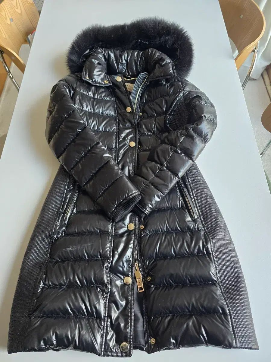 バーバリー ブラック キルティング ダウン UK 6 44