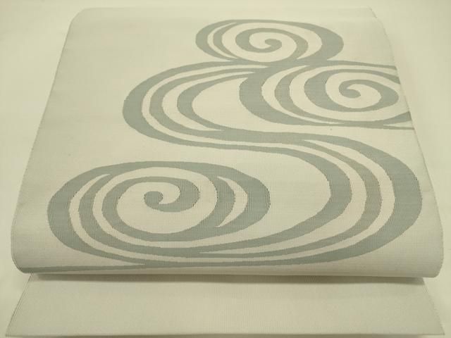 平和屋着物○爪掻き本綴れ 八寸名古屋帯 流水文 正絹 逸品 DABB7102op