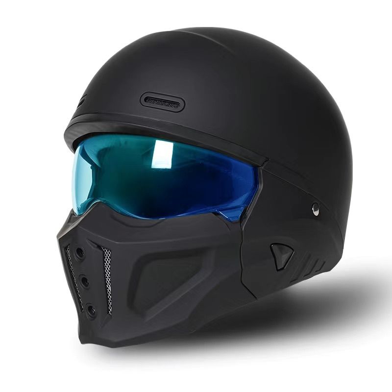 VGVレトロデザイン コンビネーションヘルメット バイク ツーリング用 M