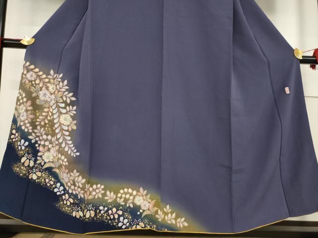 平和屋着物○越後十日町の一流染匠 桐屋・翠山工房 訪問着 辻が花 絞り