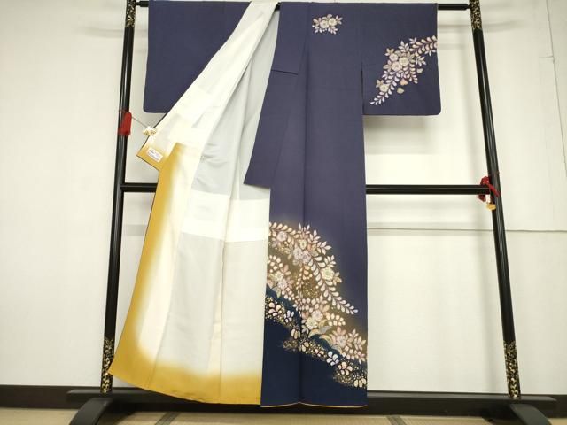 平和屋着物○越後十日町の一流染匠 桐屋・翠山工房 訪問着 辻が花 絞り