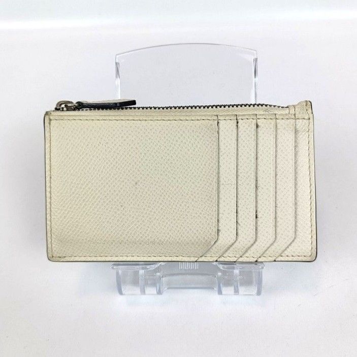 BONAVENTURA ボナベンチュラ フラグメントケース カードケース ホワイト アイボリー系 白 ミニ財布 コインケース 小銭入れ メンズ レディース