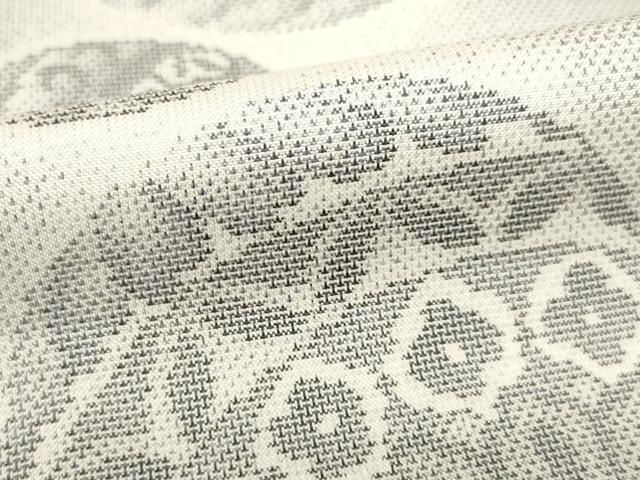 平和屋着物○本場大島紬 白大島 カタス9マルキ 淡麗鞠集め 窪田織物