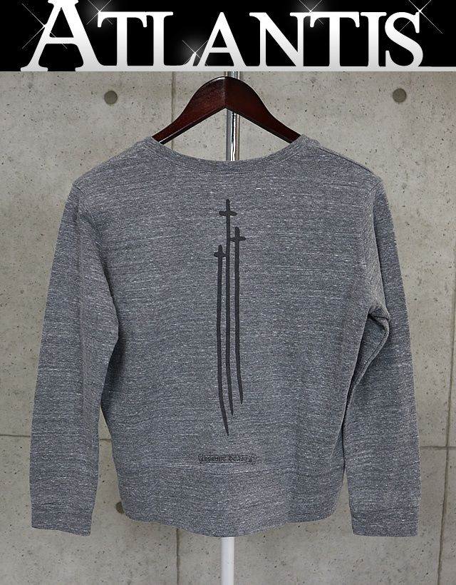 CHROME HEARTS クロムハーツ レディース RS 3 クルーネック スウェット 長袖 size M グレー 101876