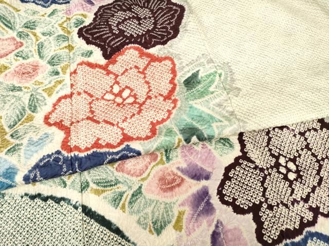 平和屋着物○名門 藤娘きぬたや・総絞り 振袖 花籬文 正絹 逸品