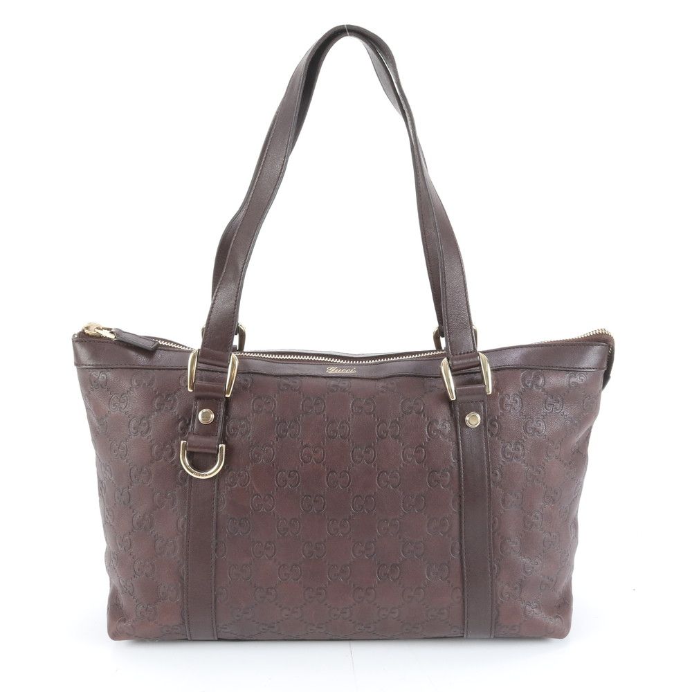 美品 グッチ グッチシマ アビー 141470 レザー トート バッグ 肩掛け