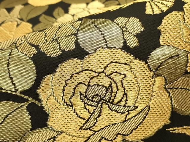 平和屋着物○染色作家 斉藤三才 六通柄袋帯 三才鳥 草花 金糸 正絹