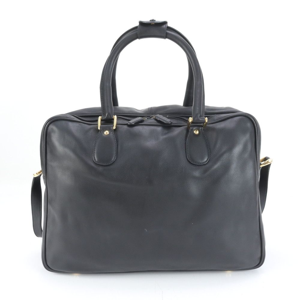 極美品 グッチ 2way ビジネスバッグ A4 斜め掛け GG シマレザー 黒 受け渡し決定】極美品 GUCCI ビジネスバッグ